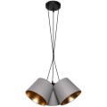Chandelier on a string ZOMA 3xE27/60W/260V grey/copper