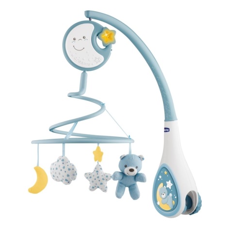 Chicco - Crib mobile with melody 3in1 NEXT2DREAMS 3xAA blue