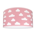 Children's ceiling light CLOUDS PINK 2xE27/60W/230V pink