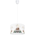 Children's chandelier BEARS 1xE27/60W/230V