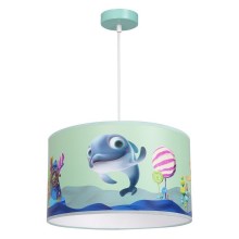 Children's chandelier on a string DOLPHIN 1xE27/60W/230V