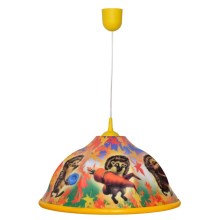 Children's chandelier on a string HEDGEHOG 1xE27/60W/230V