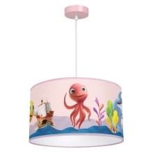 Children's chandelier on a string OCTOPUS 1xE27/60W/230V
