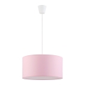 Children's chandelier on a string RONDO KIDS 1xE27/15W/230V pink