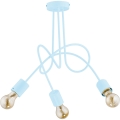 Children's surface-mounted chandelier TANGO 3xE27/60W/230V blue