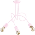 Children's surface-mounted chandelier TANGO 3xE27/60W/230V pink