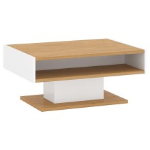 Coffee table ANTHO 41x89 cm natural oak/white