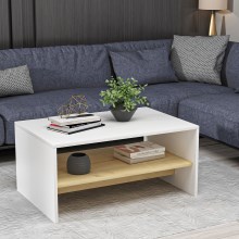 Coffee table APOLLON 47x90 cm beige/white