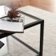 Coffee table ASTRO 40x90 cm black