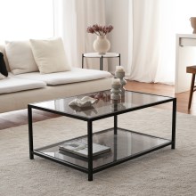 Coffee table ASTROSEHPA 40x90 cm black