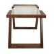 Coffee table ATAR 100x50 cm beech/clear