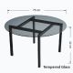 Coffee table BALANCE 42x75 cm black
