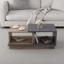 Coffee table CONSEPT 36x90 cm brown/grey