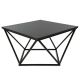 Coffee table CURVED 62x62 cm black