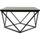 Coffee table CURVED 62x62 cm black