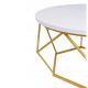 Coffee table DIAMOND 40x70 cm gold/white