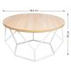 Coffee table DIAMOND 40x70 cm white/beige