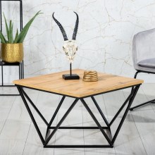 Coffee table DIAMOND 60x60 cm black/brown