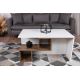Coffee table DILAY 52x100 cm brown/white
