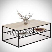 Coffee table ETNA 43x95 cm beige/black