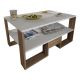 Coffee table GOLDEN 45x90 cm brown/white