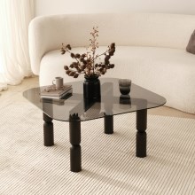 Coffee table KEI 40x80 cm brown/black