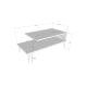 Coffee table LOIRE 40x100 cm anthracite