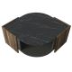 Coffee table MARBEL 40x75 cm brown/black