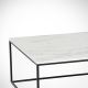 Coffee table MARMO 43x75 cm black/white