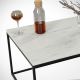 Coffee table MARMO 43x95 cm black/white