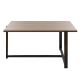 Coffee table MERIDETHS 45x92 cm brown/black