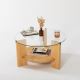 Coffee table MONDO 40x75 cm pine/clear