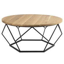 Coffee table OAKLOFT 41,5x90 cm black/oak