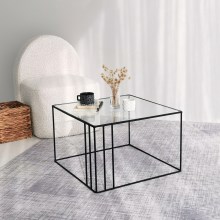 Coffee table OUTLINE 36x55 cm black/clear