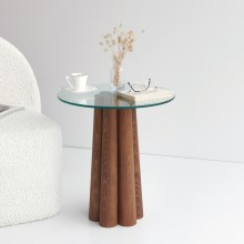 Coffee table PIANETA 50x45 cm pine/clear