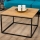 Coffee table QUAD 50x80 cm black/brown