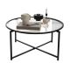 Coffee table SUN 40x83 cm black