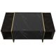 Coffee table VEYRON 37,3x103,8 cm black/gold