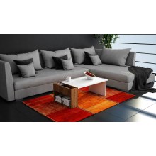 Coffee table VIEW 34x95 cm white/brown