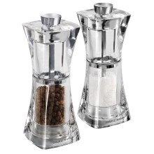 Cole&Mason - Set of salt and pepper grinders CRYSTAL 2 pcs 12,5 cm