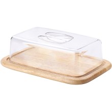 Continenta C3073 - Kitchen cutting board with a lid 30x20 cm rubber fig