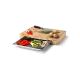 Continenta C4026 - Kitchen cutting board with bowl 39x27 cm rubber fig