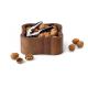 Continenta C4895 - Bowl for nuts with a nutcracker 24,5x24,5x8 cm walnut wood