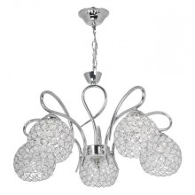 Crystal chandelier DORA 5xE27/60W