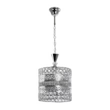 Crystal chandelier on a chain 1xE27/60W/230V