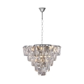 Crystal chandelier on a chain CHELSEA 6xE14/40W/230V