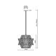 Crystal chandelier on a chain CROWN 12xE14/40W/230V chrome