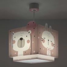 Dalber 63112S - Children's chandelier JUNGLE 1xE27/60W/230V pink