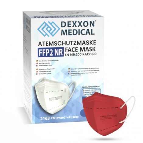 DEXXON MEDICAL Respirator FFP2 NR Red 1pc