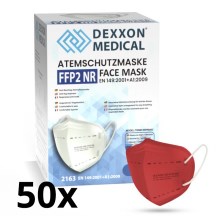 DEXXON MEDICAL Respirator FFP2 NR Red 50pcs